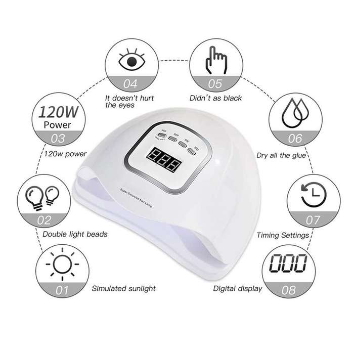 UV Gel Nail Lamp 120W Gel Nail Polish LED UV Light
