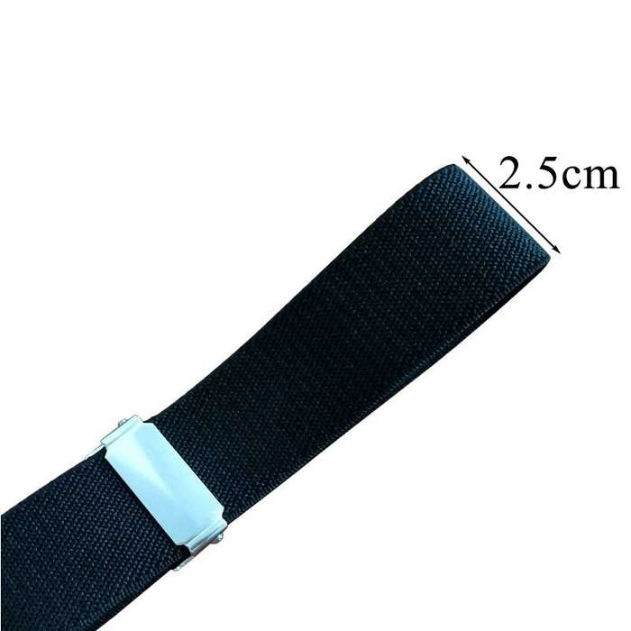 Women Skinny Belt Comfortable Elastic Adjustable Belt - Black