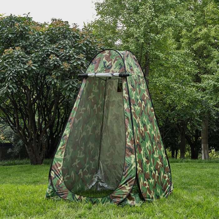 Pop-Up Camping Shower Tent With Solar Shower Bag