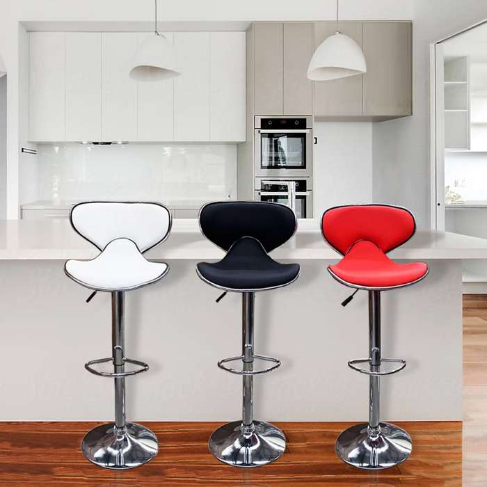 Bar Stools Cosy Adjustable - Cardinal Red Colour