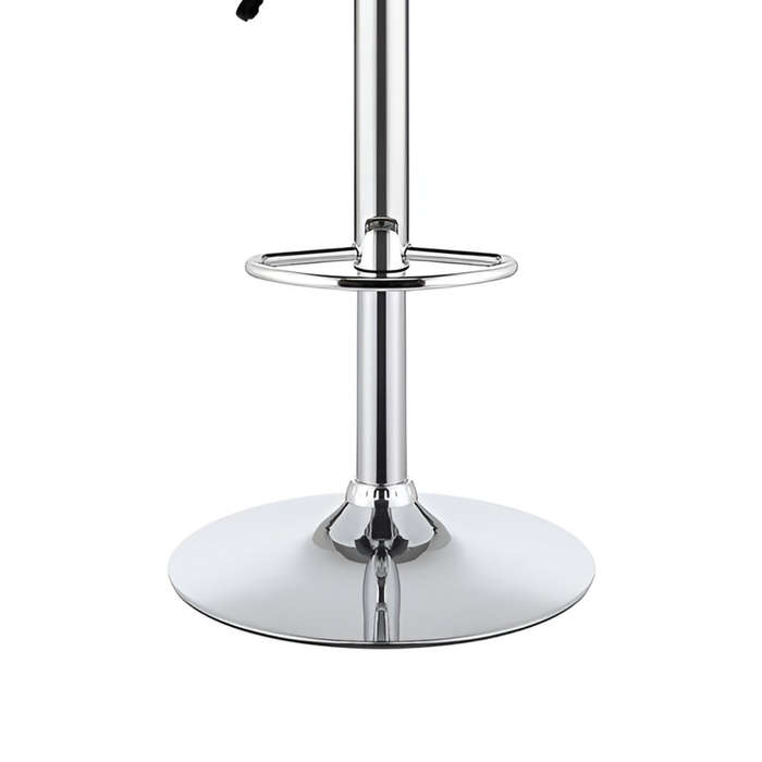 Set Of 2 Height Adjustable Kitchen Bar Stool with Backrest and Footrest
