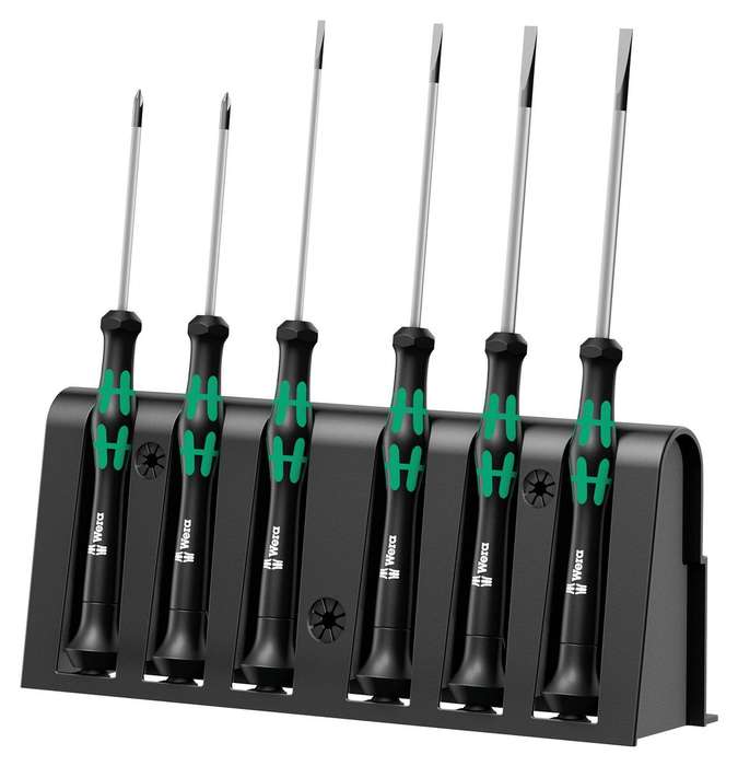 Wera (2035/6A) Screwdriver Set, Electronic, Slotted/Phillips, 6-Piece