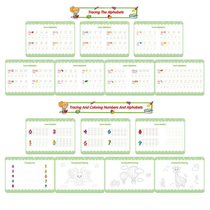 Preschool Busy Book Montessori Toys with Pens for 3-5 Year Old Kids