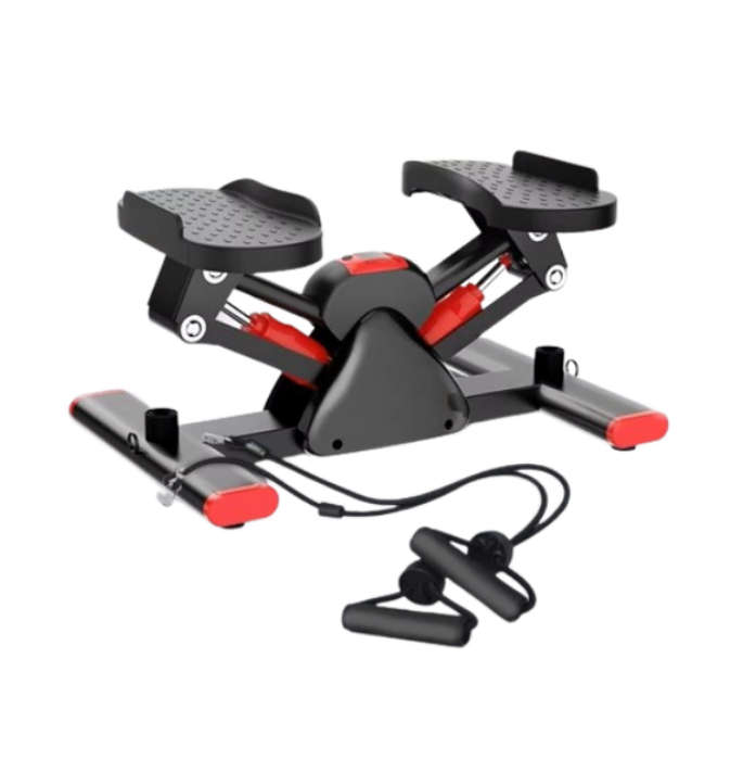 V Shape Fitness Stepper Exercising Machine With Resistance Band
