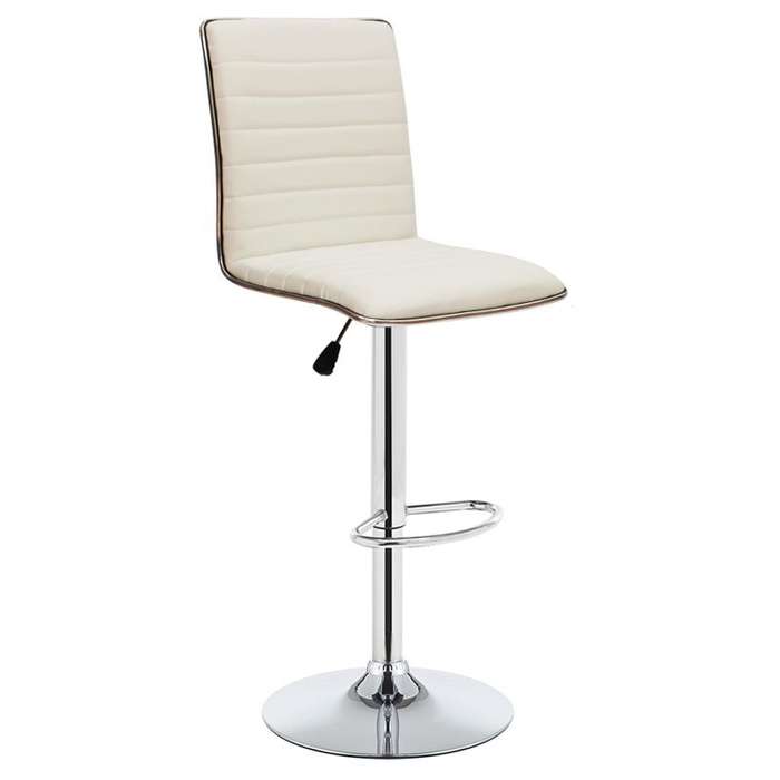 GOF Furniture - Vitrian White PU Bar Stool