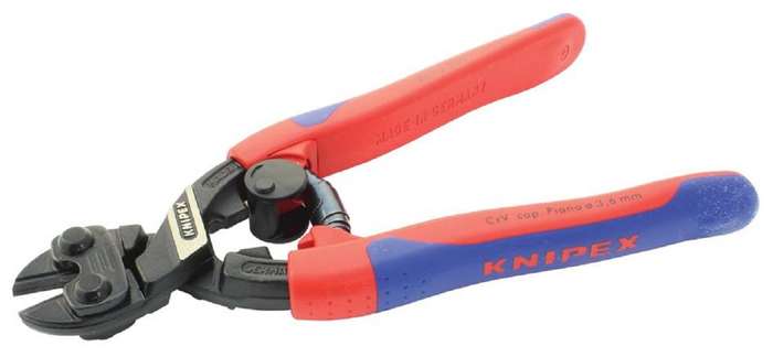 Knipex (71 12 200) Lever Action Centre Bolt Cutters with Opening Spring