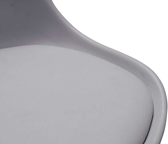 office Chair - Padded seat with Wheels - Grey Colour
