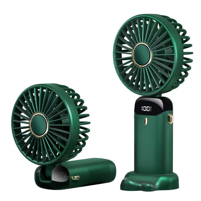 Mini Rechargeable Handheld Display Fan With Stand