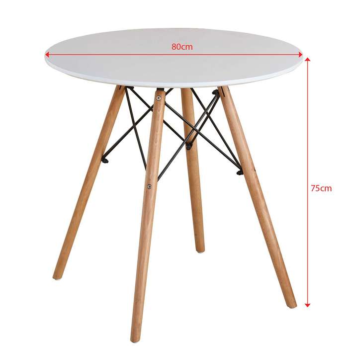 Dining Room Tables - Rounded - White Colour