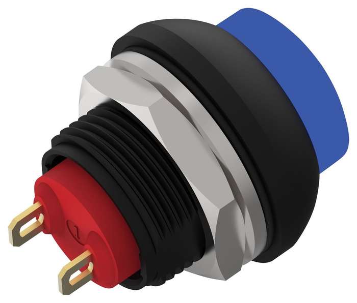 Alcoswitch (PB7B2HS7M1CAL00) Industrial Pushbutton Switch, 13.6 mm