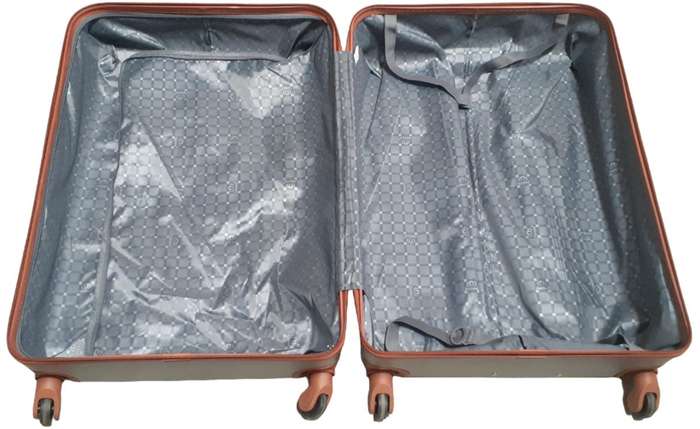 Elegant & stylish Luggage Set of 3 Travel bags - Silver Brown