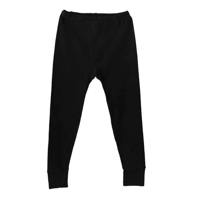 Men's Thermal Long John Underwear - Black