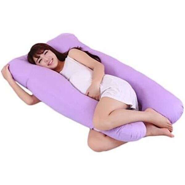 U-Shaped Full Body Pregnancy Pillow- PURPLE