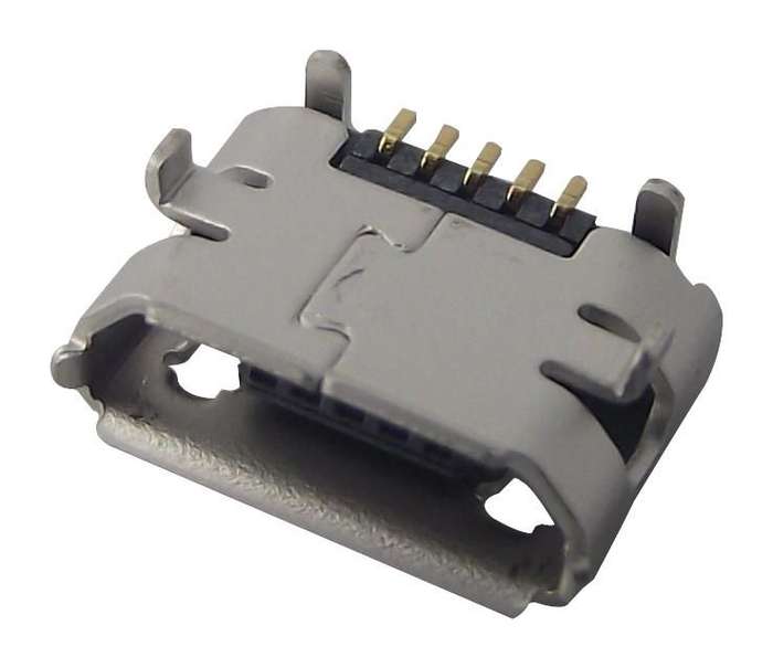 Molex (105017-1001)USB Connector, Micro USB Type B, USB 2.0, Receptacle