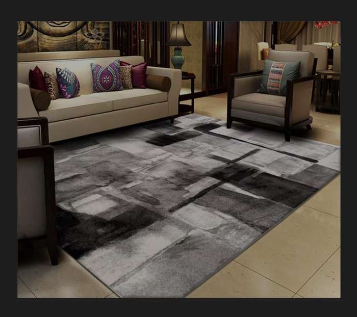 200cm by 150cm - Modern 3D Geometric Design Area 13 Rug (please read description)
