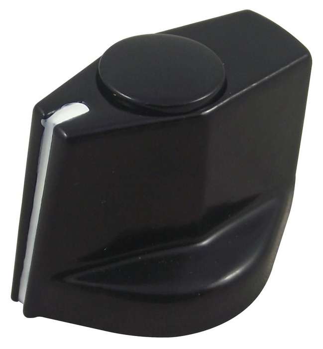 Mentor (499.603) Knob, Round Shaft, 6 mm, Aluminium, Pointer, 19.5 mm