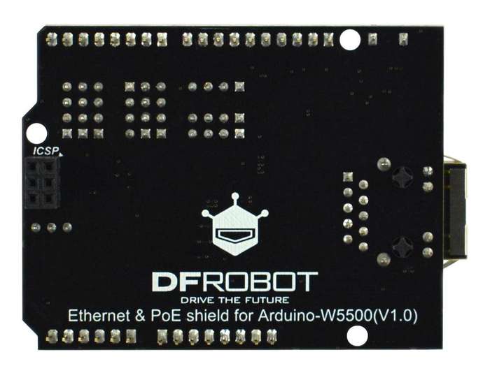 DFRobot (DFR0850) Ethernet And POE Shield, W5500, Arduino Ethernet Shield 2
