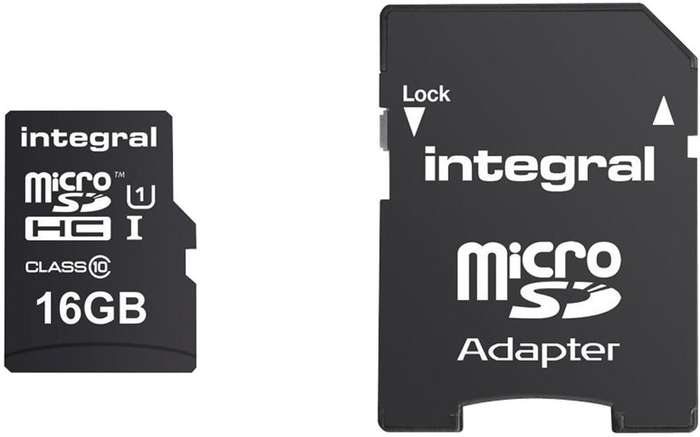 Integral (INMSDH16G10-90U1) 16GB Memory Card with SD Adaptor 90MB/s