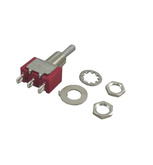 TE Connectivity (A105SYZQ04) Toggle Switch, (On)-Off-(On), SPDT