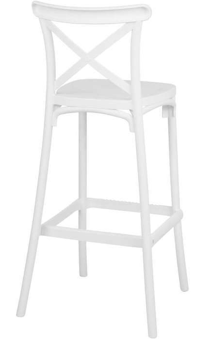 Classic Criss Cross Back Bar Stool-Black Or White-2 Pack