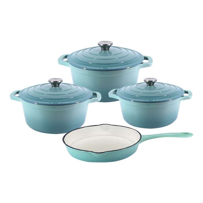 Cast Iron Pot Set -7 Piece