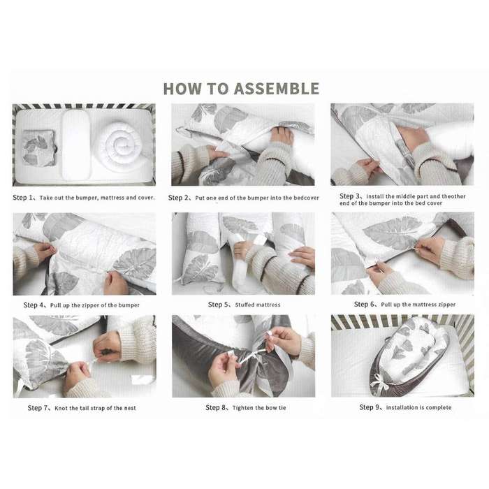 Baby Lounger for Newborn Infant Baby Nest Sleeper - Gray