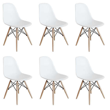 6 x Wooden Leg Chairs