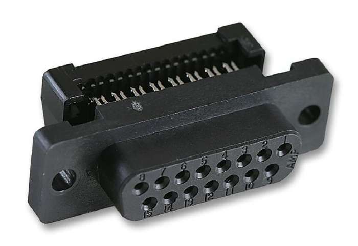 TE Connectivity (1658614-3) D Sub Connector, DB15, 15 Contacts, Receptacle