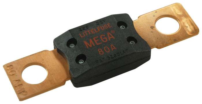 Littelfuse 0298080.ZXEH Fuse, Automotive, Bolt Down, Time Delay, 80 A