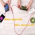 Multi Charging Cable 3 in 1 Nylon Braided Multiple USB Fast Charging Cable