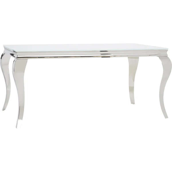 Marble Dining Table - Silver