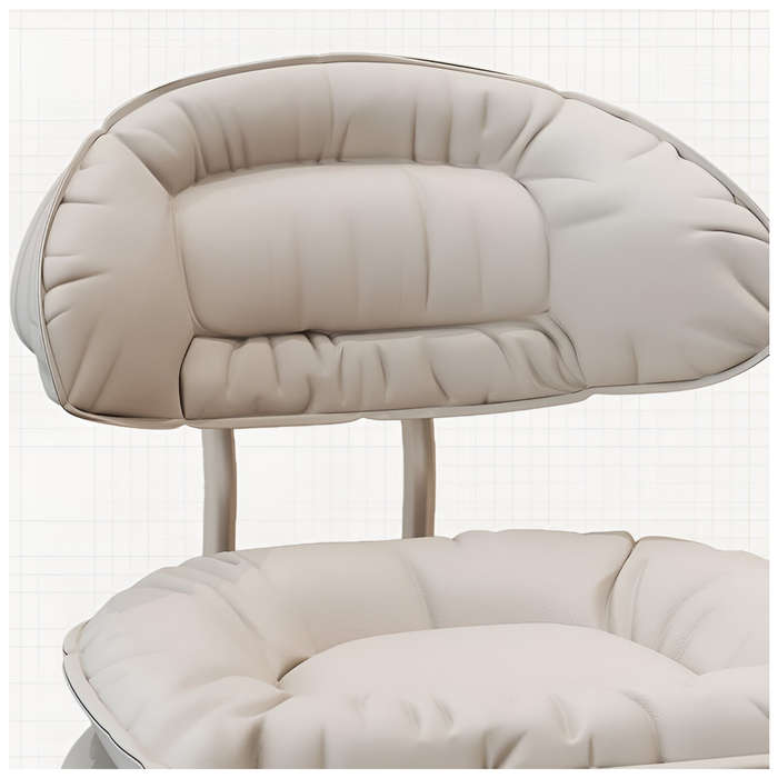 Ergonomic Hairdressing and Makeup Leather Swivel Cushion Chair