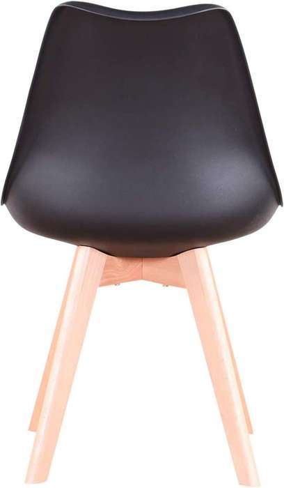 Modern and trendy padded chairs with wooden legs-8 Pack