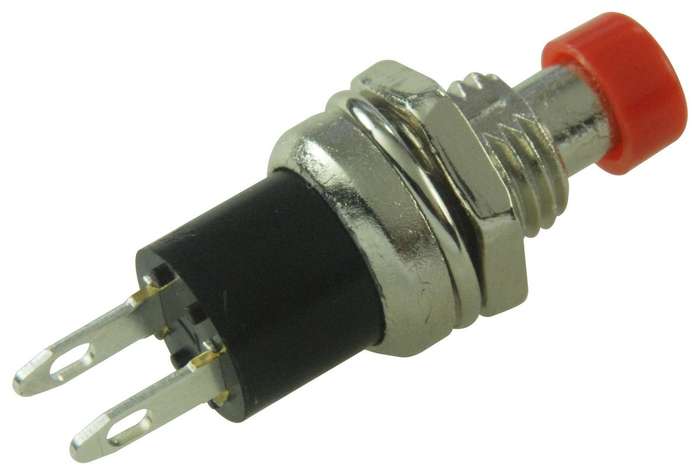 Multicomp Pro (MP-PB-11D02-TH1R-00) Pushbutton Switch, 7 mm, SPST-NO