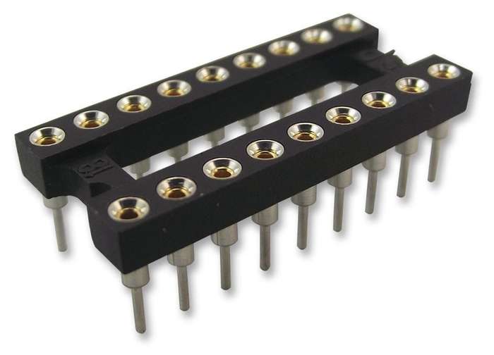 Aries (18-3518-10) IC & Component Socket, 18 Contacts, DIP, 2.54 mm