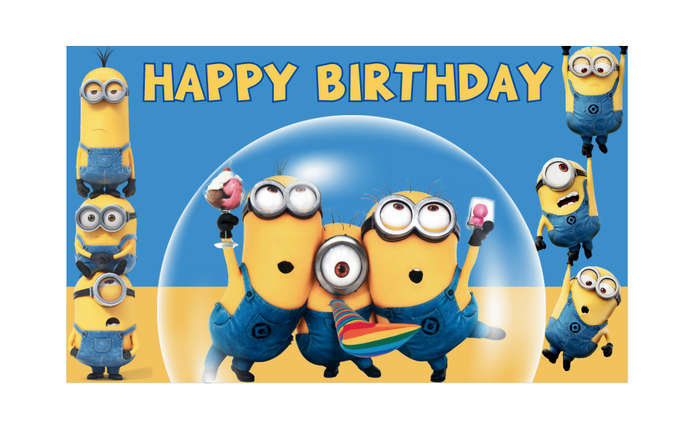 Minion Birthday Banner