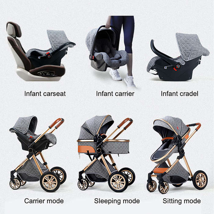 Baby Stroller 3 in 1 Luxury