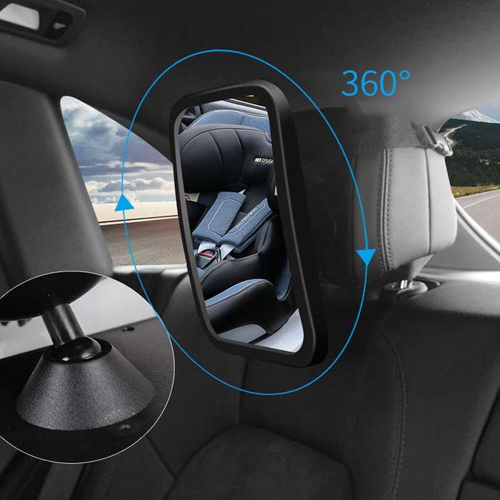 Rearview mirror 360° rotating  car baby rearview mirror