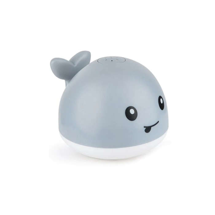 Sprinkler Spray Water Fountain Whale Light Bath Pool Toy Grey