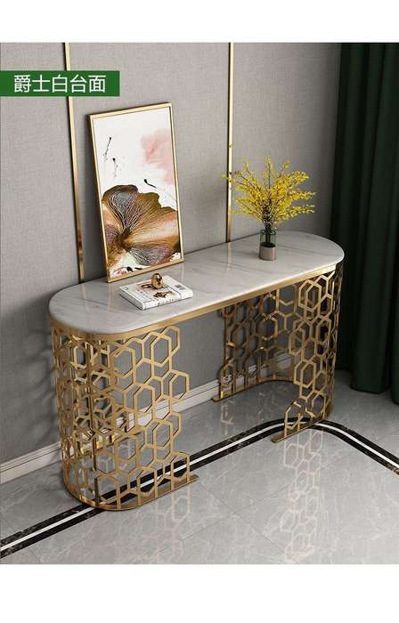Luxury Mable Top Gold Console Table - HX25
