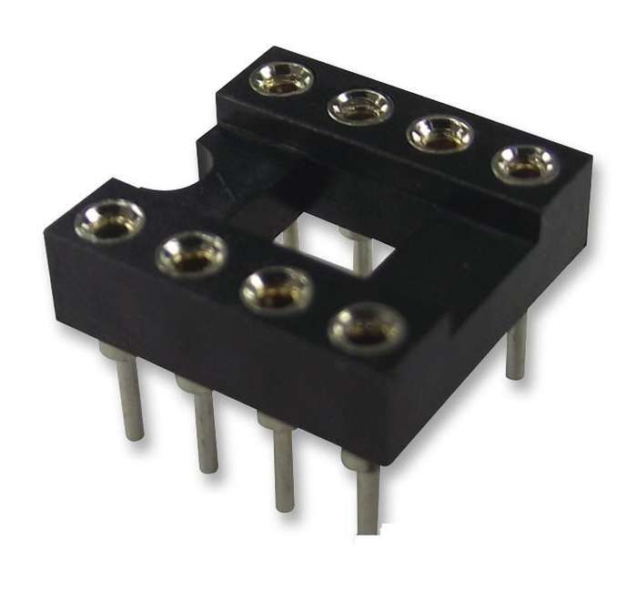 Harwin (D2608-42) IC & Component Socket, 8 Contacts, DIP Socket, 2.54 mm