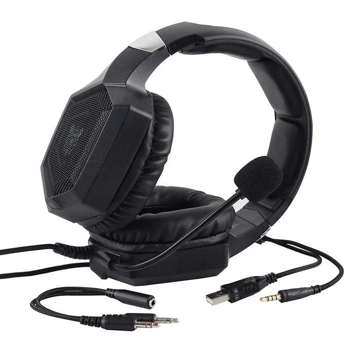 ONIKUMA K8 3.5mm Gaming Headphones with Mic & RGB LED Lights Black - Open Box
