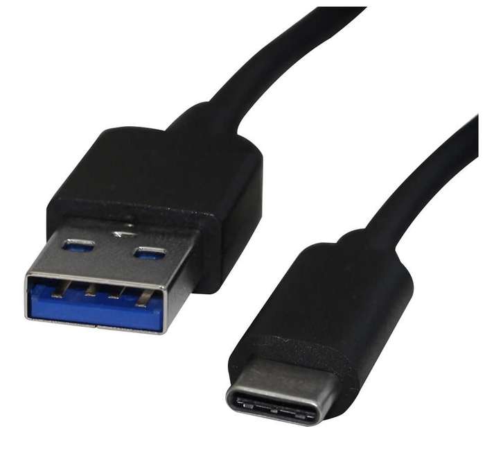 Videk (2562-1) USB Cable, Type A Plug to Type C Plug, 1 m