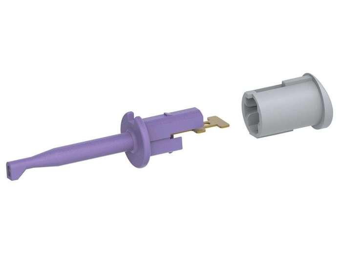 Tenma 72-14342 Test Probe Connector, 6A, 70V, Purple, Hook, Test Probes