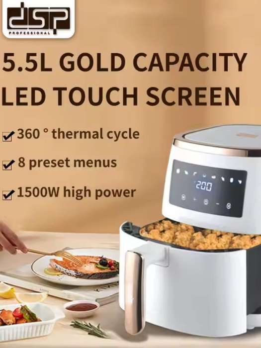 DSP 5.5L Multi-Function Digital Air Fryer Oven No Oil New Air Fryer-1500W