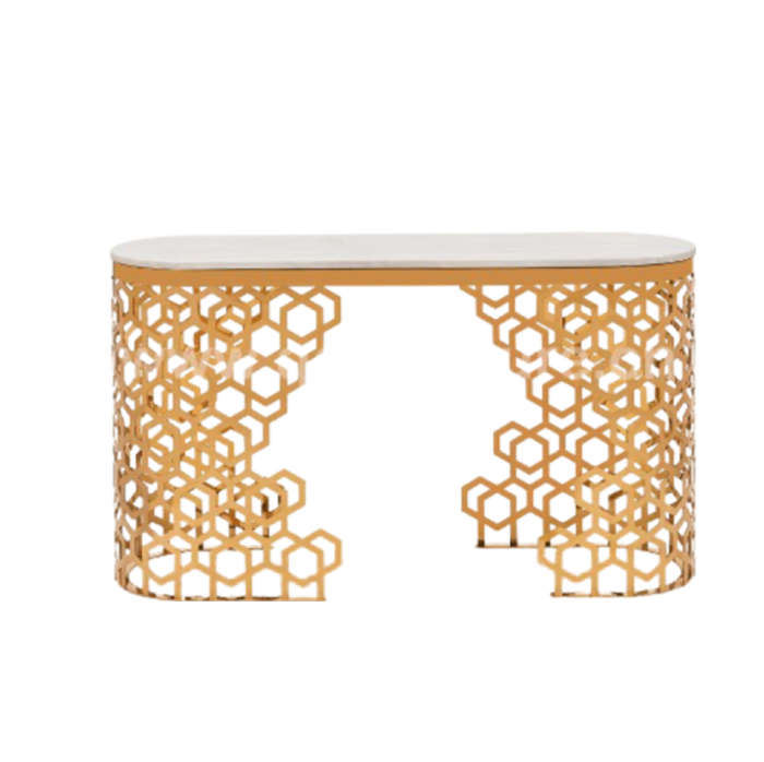 Rectangular Marble Luxury Console Table