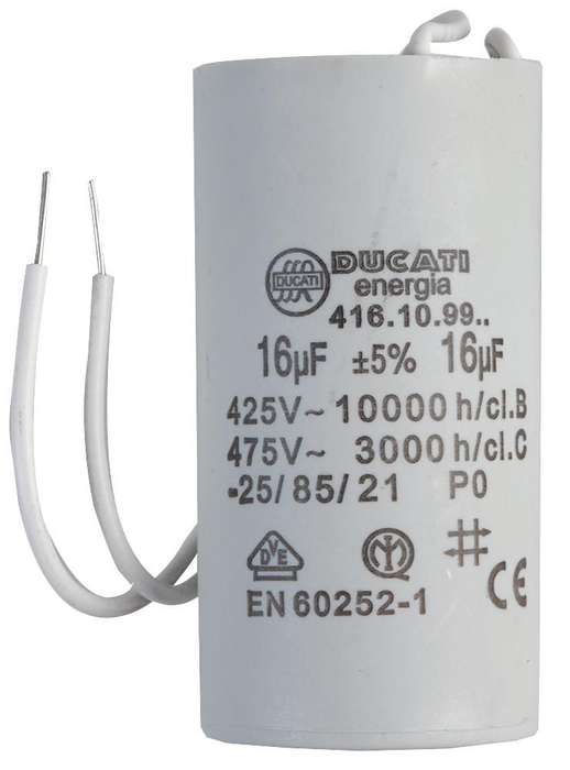 Ducati (4.16.10.99.06) Motor Run Capacitor, Metallized PP, Can