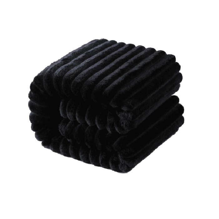 Cozzy Fleece Quality Cover Throw Blanket - Black
