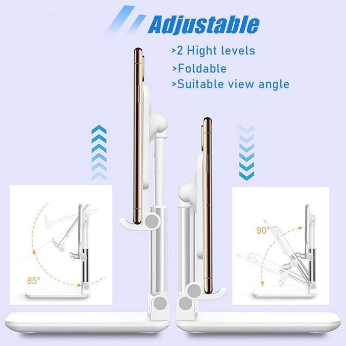 Cell Phone Stand with Angle Height Adjustable & Foldable
