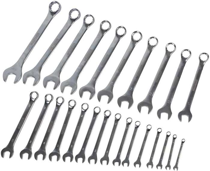 Duratool D03082 Spanner Set, Cased, 6 mm - 32 mm, 25 Piece